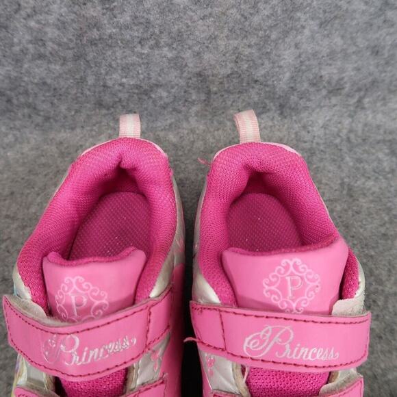 Disney Shoes Toddler 11 Sneaker Princess Pink Hearts Character Kids Girls Active - Picture 4 of 14